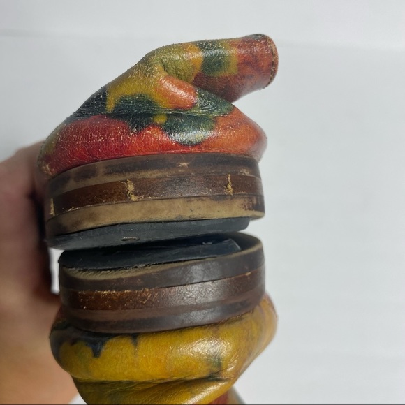 Patricia Nash Fia floral leather multicolor Loafers 6.5 - Picture 4 of 15